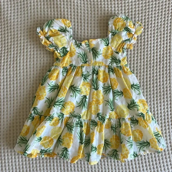 Janie and jack pineapple dress 💛 - Picture 2 of 5